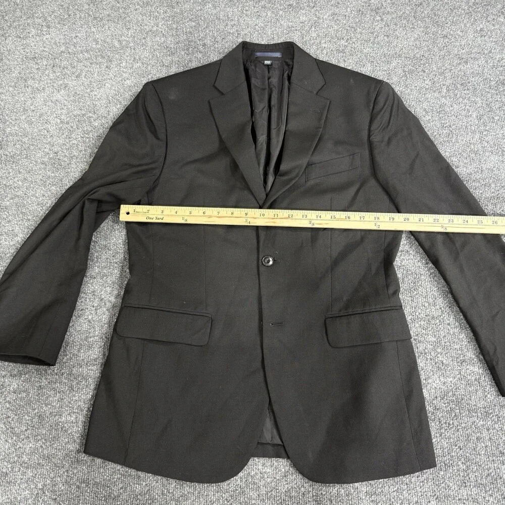 Jos A Bank 1905 Mens Black Blazer Sport Coat Suit Jacket Wool Two Button
